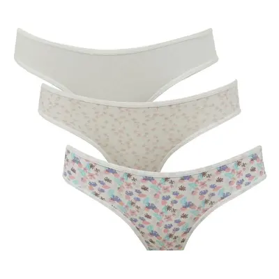 DEFACTO Fall In Love Patterned 3-Pack Slip Panties