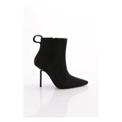 DGN Women's Elastic Heeled Boots