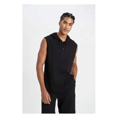 DEFACTO Fit Slim Fit Slim Fit Hooded Tank Top