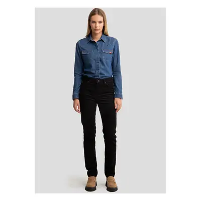 Big Star Woman's Slim Trousers Non Denim 907