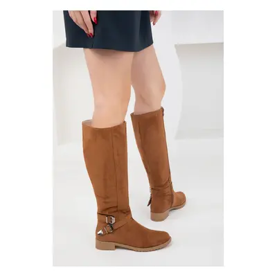 Soho Tan Suede Women's Boots14220