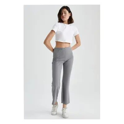 DEFACTO Flare High Waist Trousers