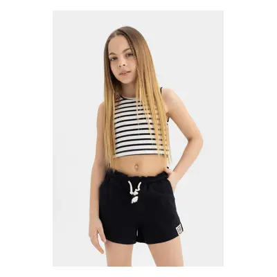 DEFACTO Girl&#39;s Lace Waist Shorts