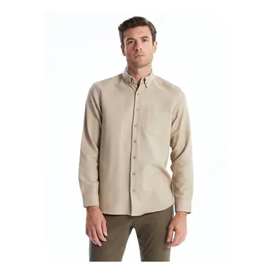 LC Waikiki Regular Fit Long Sleeve Dobby Men's Textured Shirt