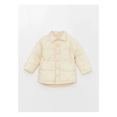 LC Waikiki LCW ECO Polo Collar Self-Patterned Baby Boy Coat