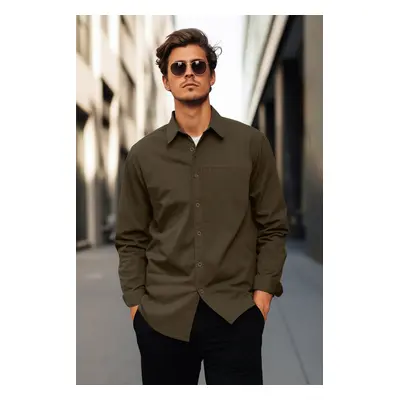 Trendyol Limited Edition Khaki Gabardine Comfortable Fit Limited Edition Shirt Jacket