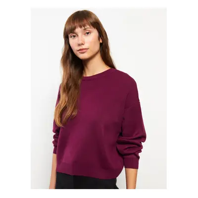 LC Waikiki Crew Neck Plain Long Sleeve Women's Knitwear Sweater