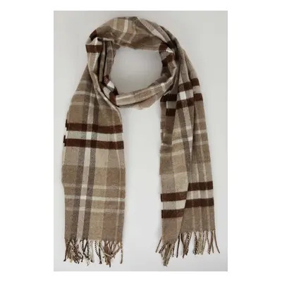 DEFACTO Men's Plaid Woven Scarf