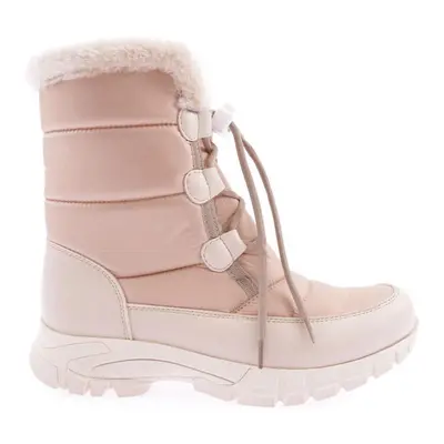 DGN Women's Shearling Accessories Lace-Up Boots