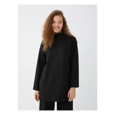 LC Waikiki Half Turtleneck Plain Long Sleeve Women's Tunic