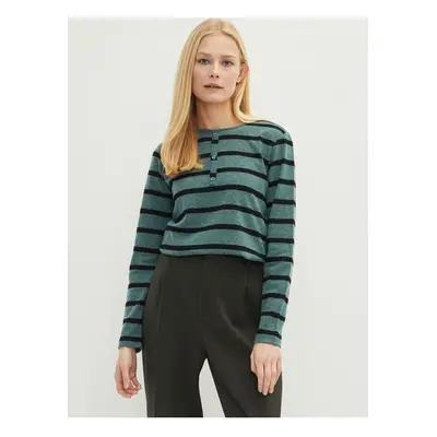 LC Waikiki Crew Neck Striped Long Sleeve Women's T-Shirt