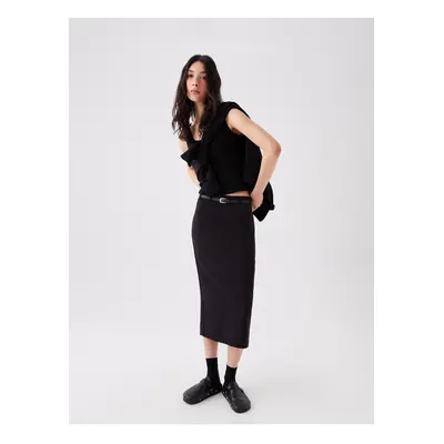 LC Waikiki Women's Standard Fit Straight Skirt