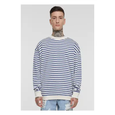 Pánská mikina Striped Crewneck - bílý písek/modrá