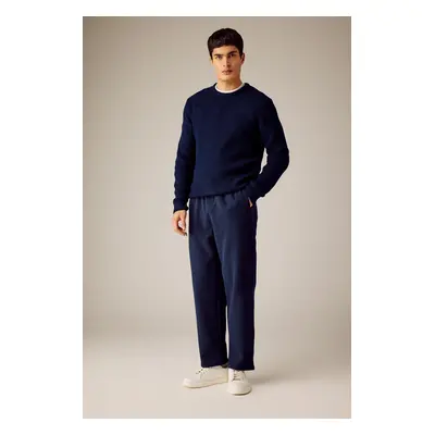 DEFACTO Relax Fit Trousers with Waist Tie and Pocket Straight Leg