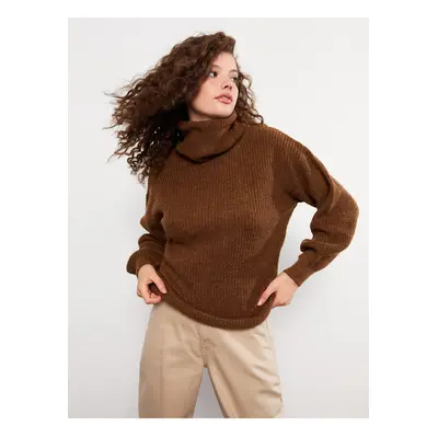 LC Waikiki Turtleneck Plain Long Sleeve Women's Knitwear Sweater