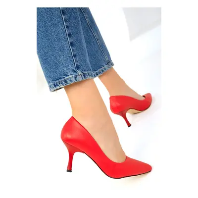 Soho Red Women's Classic High Heel Shoes