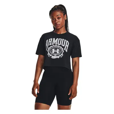 Dámské tričko Under Armour Collegiate Crest Crop SS