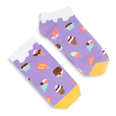 Banana Socks Unisex's Socks Short Ice-cream