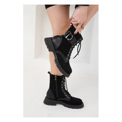 Soho Black Suede Women's Boots & Bootie