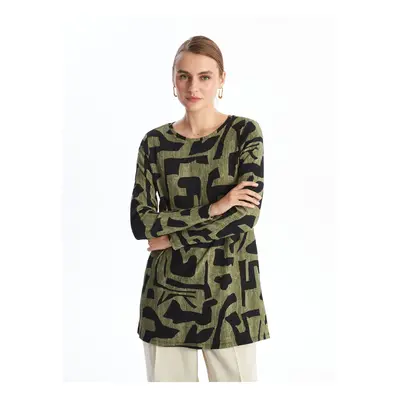 LC Waikiki Crew Neck Patterned Women's Tunic