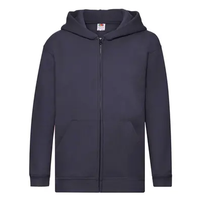 Granatowa bluza dziecięca z kapturem Zip Through Hooded Sweat Fruit of the Loom