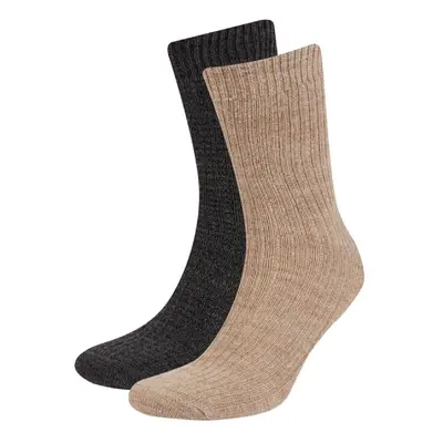 DEFACTO Men's 2-Pack Winter Socks