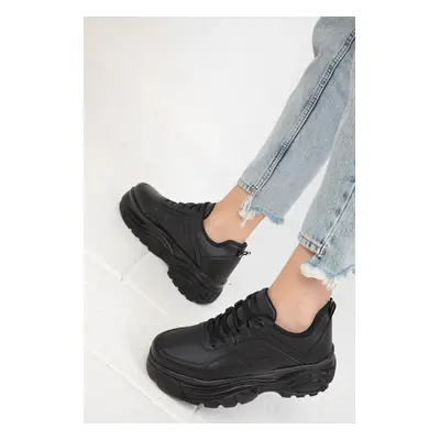 Soho Black-Black Women's Sneakers