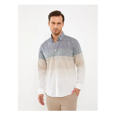 LC Waikiki Regular Fit Long Sleeve Poplin Men's Shirt