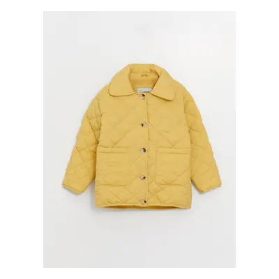 LC Waikiki Shirt Collar Quilted Girls' Coat