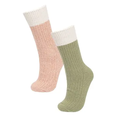 DEFACTO Women's 2-Pack Winter Boot Socks