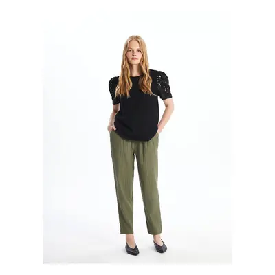 LC Waikiki Lcw Elastic Waist Comfortable Fit Women's Trousers