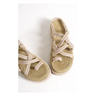 Capone Outfitters Wedge Heel String Women's Sandals