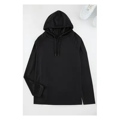 Trendyol Black Regular Cut Technical Fabric Hooded Sports Sweatshirt