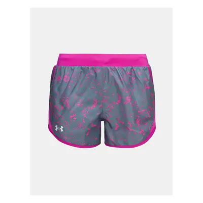 Dámské šortky Under Armour Fly By 2.0 Printed Short Mineral Blue