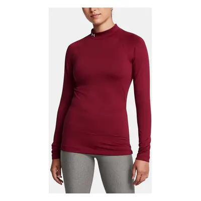 Dámské tričko Under Armour UA CG Authentics Mockneck-RED - Dámské