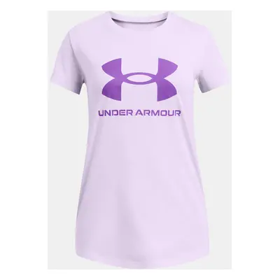 Dívčí tričko Under Armour UA G SPORTSTYLE LOGO SS-PPL - Holky