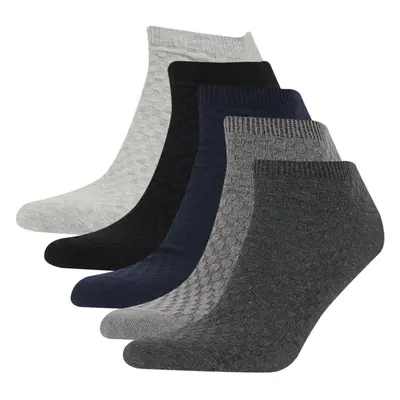 DEFACTO Men's 3-Piece Cotton Booties Socks