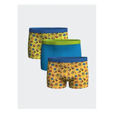 LC Waikiki Standard Mold Flexible Fabric Men's Boxer 3-Piece