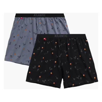 Pánské volné boxerky ATLANTIC 2Pack - vícebarevné