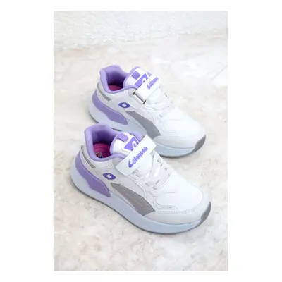 Soho White-Lilac Kids Sneaker