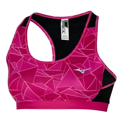 Dámská podprsenka Mizuno Alpha Graphic Bra Pink Peacock