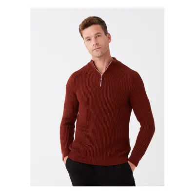 LC Waikiki High Collar Long Sleeve Men's Knitwear Sweater