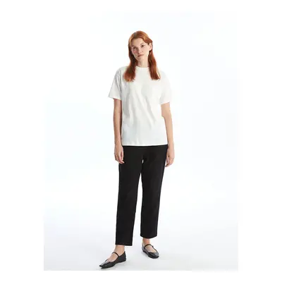 LC Waikiki Lcw Elastic Waist Straight Gabardine Women's Trousers