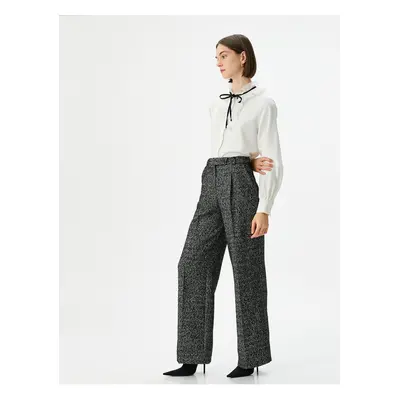 Koton Melis Ağazat X Cotton - Flare Trousers