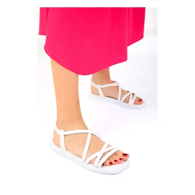 Soho White Women&#39;s Sandals