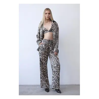 Trendyol Multicolored Leopard Print Trousers