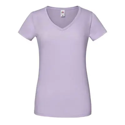 Lavender Women's T-shirt Iconic Vneck Fruit of the Loom