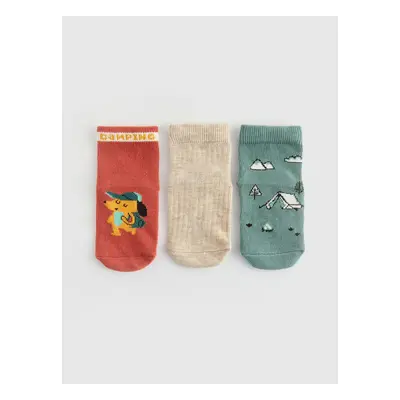 LC Waikiki 3-Pack Baby Boy Printed Socks