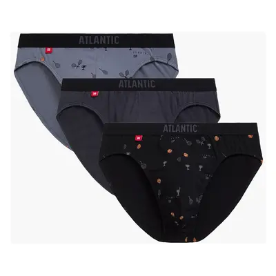 Pánské slipy ATLANTIC Sport 3Pack - vícebarevné