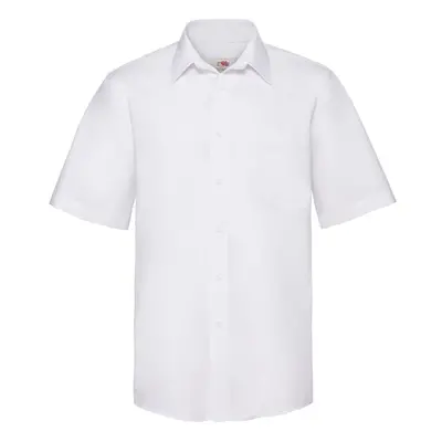 FRUIT OF THE LOOM F14•SHORT SLEEVE POPLIN SHIRT